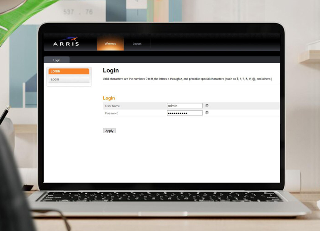 How to Login to Arris Router