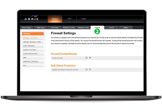 Steps for Port Forwarding Arris Router