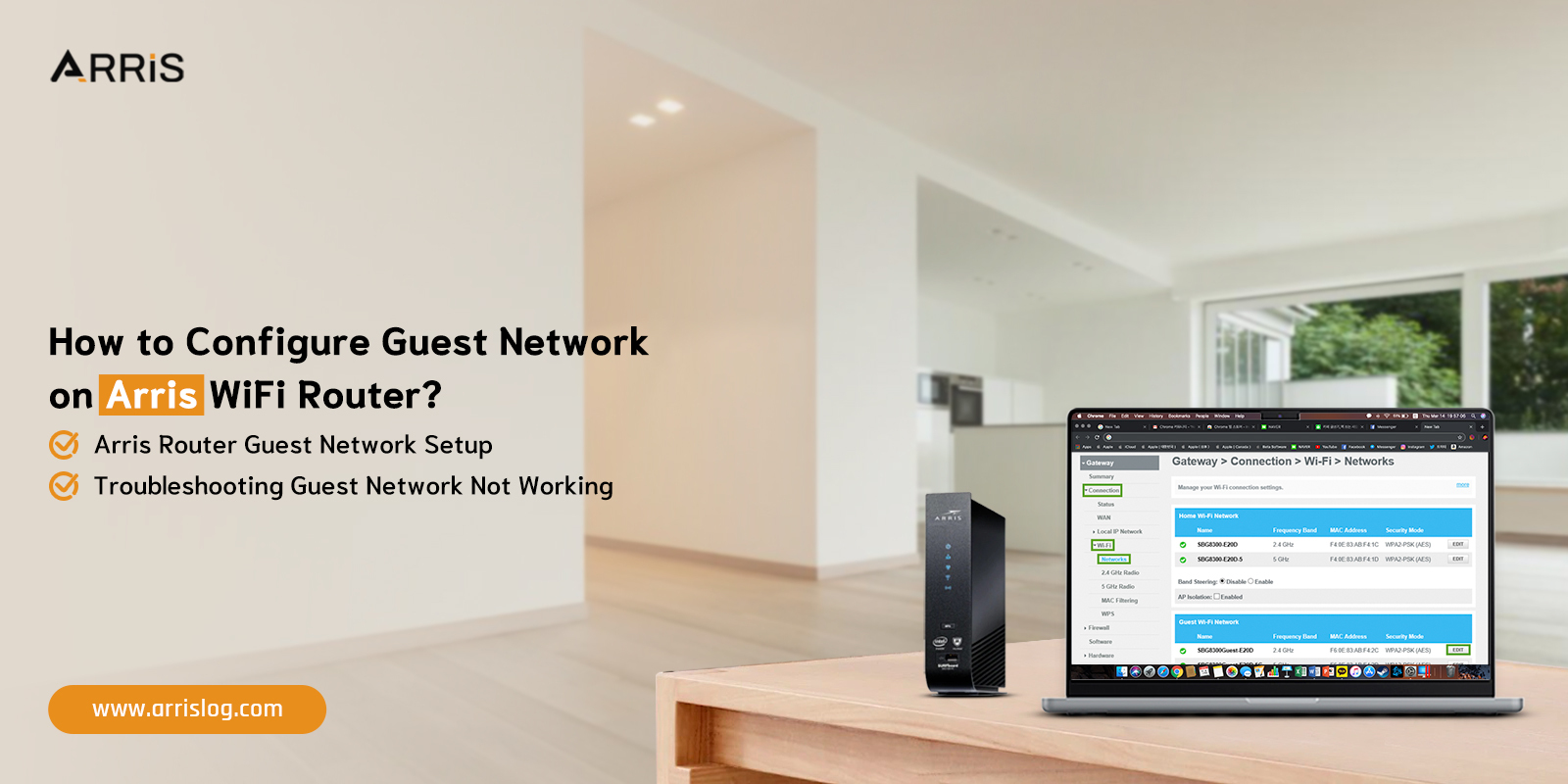 Arris Router Guest Network Configuration