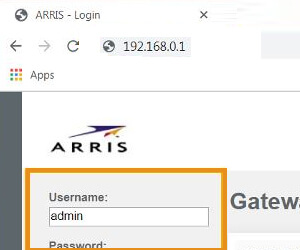 Arris WiFi Router Setup Via Web Browser